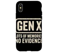 Gen X Lots Of Memories Nostalgia Retrò Generazione X Anni 80 Custodia per iPhone X/XS