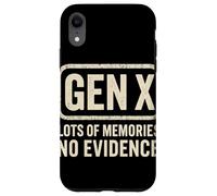 Gen X Lots Of Memories Nostalgia Retrò Generazione X Anni 80 Custodia per iPhone XR
