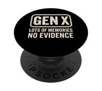 Gen X Lots Of Memories Nostalgia Retrò Generazione X Anni 80 PopSockets PopGrip Adesivo