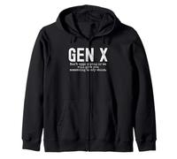 Gen X Non venire a piangere o ti daremo qualcosa di divertente Felpa con Cappuccio