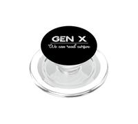 GEN X: Possiamo leggere Cursive Funny Generation Meme PopSockets PopGrip per MagSafe