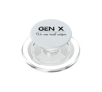 GEN X: Possiamo leggere Cursive Funny Generation Xer Meme PopSockets PopGrip per MagSafe