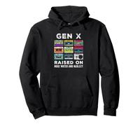 Gen X Retro Cassette Mixtape Funny Nostalgic Women Men Felpa con Cappuccio