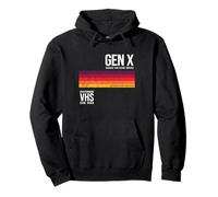 Gen X Retro Cassette Video Funny Nostalgic Women Men Felpa con Cappuccio