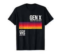 Gen X Retro Cassette Video Funny Nostalgic Women Men Maglietta