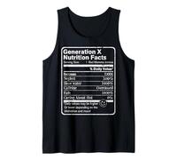 Gen X Tee The Feral Generation Fatti nutrizionali Funny GenXer Canotta