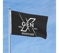 Gen X Whatever Bandiera Con 2 Occhielli Bandiere Robuste Flag Per Giardino Cortile Interno 90X150Cm