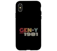 Gen-Y dal 1981 Retro Vintage Generation Y Look Custodia per iPhone X/XS