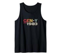 Gen-Y dal 1983 Retro Vintage Generation Y Look Canotta