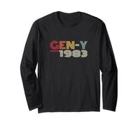 Gen-Y dal 1983 Retro Vintage Generation Y Look Maglia a Manica
