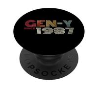 Gen-Y dal 1987 Retro Vintage Generation Y Look PopSockets PopGrip Adesivo