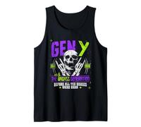 Gen Y Real Badass Generation 1981-1996 Scheletro Rock Canotta