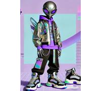 Gen Z Aliencore Notebook: Holographic Alien Journal for LGBTQ+, Cosmiccore, Aesthetic, and Digital Fashion Fans: A Trendy, Iridescent Lined Notebook ... Alt Kids, Weirdos, and Internet Royalty