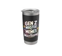 Gen Z Master Of Memes And Multitasking Internet - Bicchiere termico in acciaio inox doppia parete