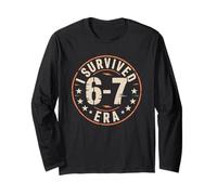 Gen Z New Year 2026 Shirt I Survived 67 Era Maglia a Manica