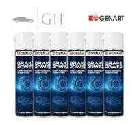 GENART - 6 X BRAKE POWER SPRAY PULITORE / SOLVENTE SGRASSANTE GRUPPO FRENI AUTO