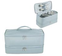 GENCAM Custodia a doppio strato per Shark Flexstyle, custodia da viaggio per Shark Flexstyle/FlexFusion, borsa organizer portatile per Shark Flexstyle/Dyson Airwrap Styler e accessori, Grigio, Medium