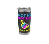 Gender Fluidity Not He Not She Just Me Non-Binary Pride Bicchiere termico in acciaio inox doppia parete