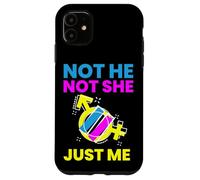 Gender Fluidity Not He Not She Just Me Non-Binary Pride Custodia per iPhone 11