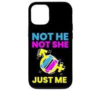 Gender Fluidity Not He Not She Just Me Non-Binary Pride Custodia per iPhone 12/12 Pro