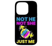 Gender Fluidity Not He Not She Just Me Non-Binary Pride Custodia per iPhone 14 Pro