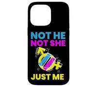 Gender Fluidity Not He Not She Just Me Non-Binary Pride Custodia per iPhone 14 Pro Max