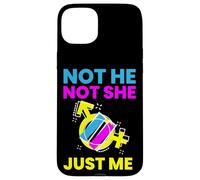 Gender Fluidity Not He Not She Just Me Non-Binary Pride Custodia per iPhone 15 Plus