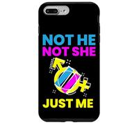 Gender Fluidity Not He Not She Just Me Non-Binary Pride Custodia per iPhone 7 Plus/8 Plus