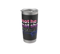 Gender Fluidity Not He Not She Just Me Pride Bicchiere termico in acciaio inox doppia parete