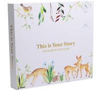 Gender Neutral Timeless Baby First Five Years Keepsake Memory Journal, album fotografico, album di ritagli, perfetto per regali per baby shower, articoli di registro, gravidanza e pietre miliari del