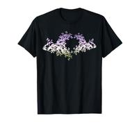 Gender Queer Pride Sakura Fiore Cuore LGBT Genderqueer Bandiera Maglietta