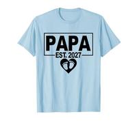 Gender Reveal 2027 - Ragazzo - Prima Volta Papa a Essere Maglietta