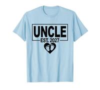 Gender Reveal 2027 - Ragazzo - Prima Volta Uncle to Be Maglietta