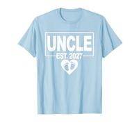 Gender Reveal 2027 - Ragazzo - Prima Volta Uncle to Be Maglietta