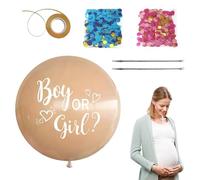 Gender Reveal Balloon, palloncino da 36 pollici con coriandoli blu e rosa, proclamazione del sesso bambino