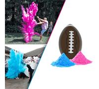 Gender Reveal - Kit da calcio con pallone, polvere e polvere blu, per feste di sesso del bambino, colori vivaci, ecologico, facile da installare, ma facile da rompere