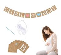 Gender Reveal Party,Baby Shower Decorazioni,Baby Shower per Ragazze e Ragazzi,Boy or Girl Banner Ghirlanda Carta di Crepe,Riutilizzabile Kit Gender Reveal Party Ideas Festa a Sorpresa Supplies