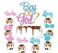 Gender Reveal Party Decorazione 1 Big 'He or She' e 12 pezzi Boy Or Girl Cupcake Toppers Baby Shower Party Cake Decorations per matrimonio annuncio di gravidanza