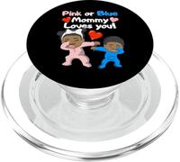 Gender Reveal Party Mommy Loves You PopSockets PopGrip per MagSafe