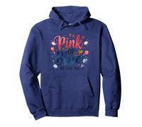 Gender Reveal Rosa o Blu We Love You Baby Celebration Felpa con Cappuccio, Unisex per Adulti, Navy, L