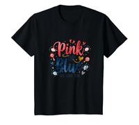 Gender Reveal Rosa o Blu We Love You Baby Celebration Maglietta, Bambini, Nero, 2 Anni