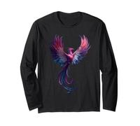 Genderfluid Phoenix Bird Queer Pride Flag Rising From Ashes Maglia a Manica