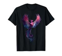 Genderfluid Phoenix Bird Queer Pride Flag Rising From Ashes Maglietta