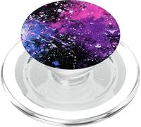 Genderfluid Pride Colors Abstract Splatter Ink Art Tie Dye PopSockets PopGrip per MagSafe