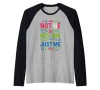Genderfluid Pride Not He Not She Just Me Espressione LGBTQ+ Maglia con Maniche Raglan