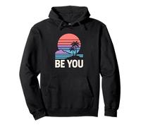 Genderqueer Pride Be You Retro Lavanda LGBTQ+ Felpa con Cappuccio