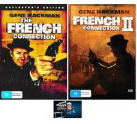 Gene Hackman THE FRENCH CONNECTION 1 One & 2 Two DVD Set Includes Movie Take Art Card