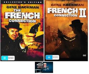 Gene Hackman THE FRENCH CONNECTION 1 One & 2 Two DVD Set Includes Movie Take Art Card