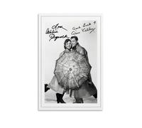 GENE KELLY & DEBBIE REYNOLDS SINGIN' IN THE RAIN AUTOGRAPH SIGNED Poster decorativo su tela da parete per soggiorno, camera da letto, pittura artistica da parete moderna per camera familiare,