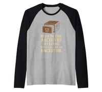 Genealogia Nerd Gift Family Tree Research Ancestry Club Maglia con Maniche Raglan